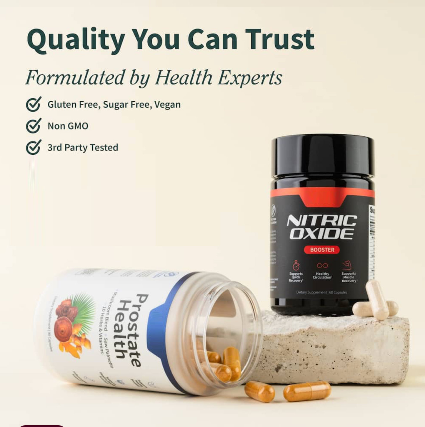 Prostate Health & Nitric Oxide Capsules Combo